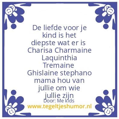 Tegeltje: DaniÃ«lle