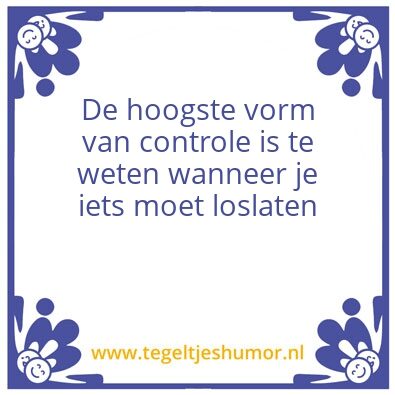 Tegeltje: Controller Marja
