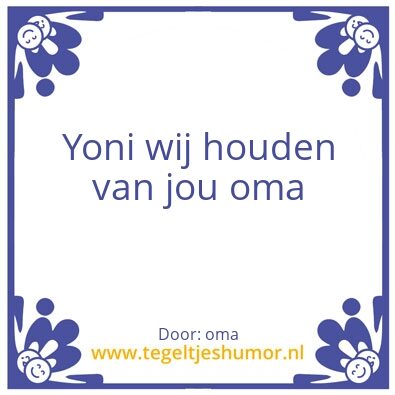 Tegeltje: Yoni