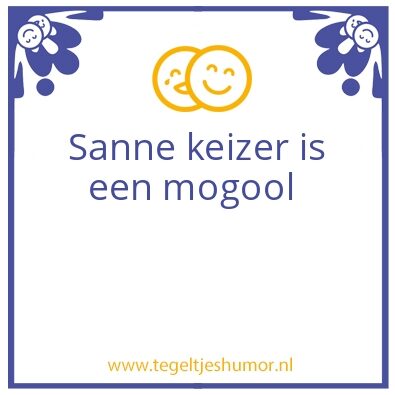 Tegeltje: De maloot