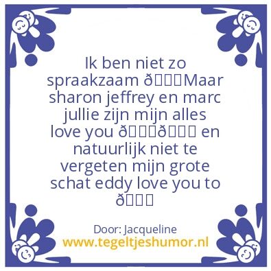 Tegeltje: Liefde