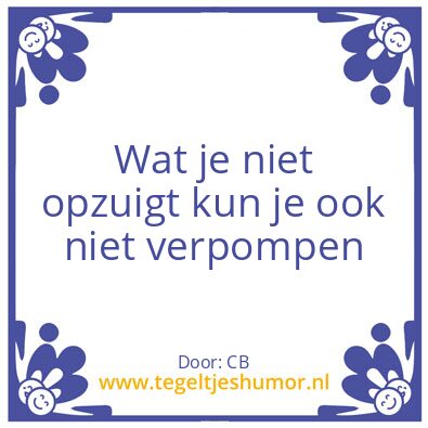 Tegeltje: bagger