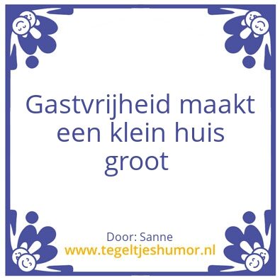 Tegeltje: Horeca