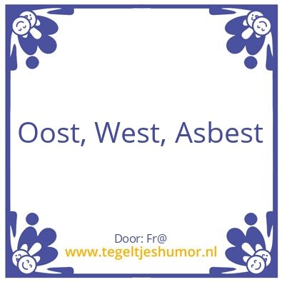Tegeltje: Tegel
