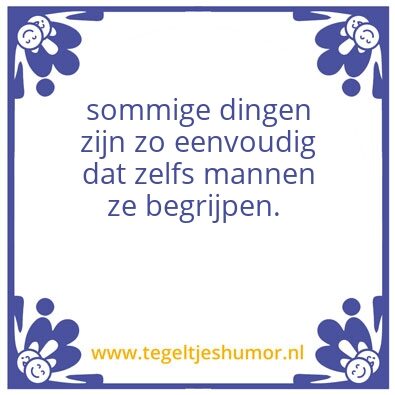 Tegeltje: mannn