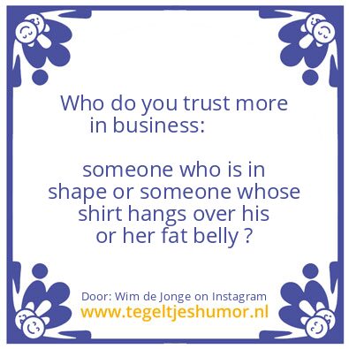 Tegeltje: In Shape.