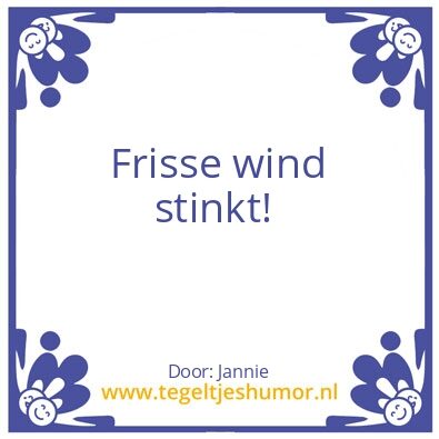 Tegeltje: wind