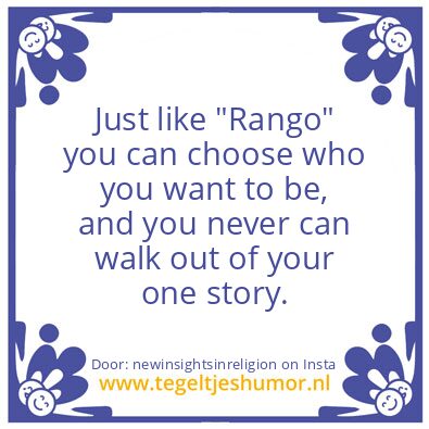 Tegeltje: “Rango”