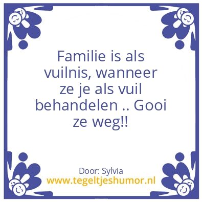 Tegeltje: Familie