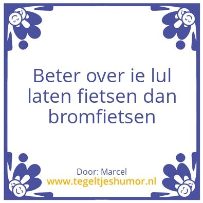 Tegeltje: Lul
