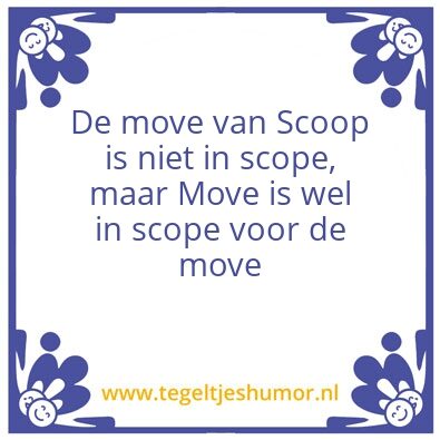 Tegeltje: Datacenter verhuizing
