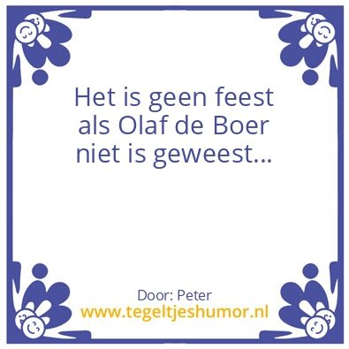 Tegeltje: Olaf