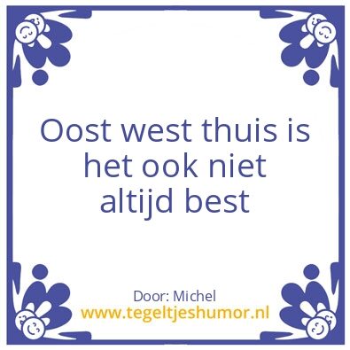 Tegeltje: Oost