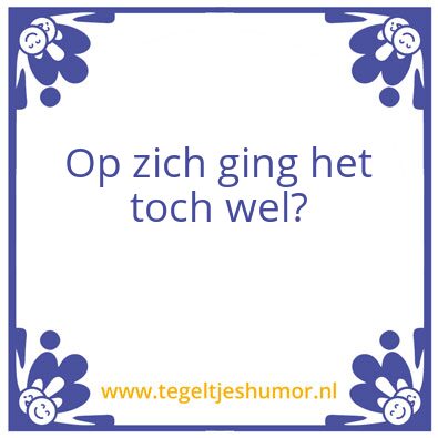 Tegeltje: Mark
