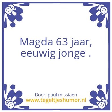 Tegeltje: feest