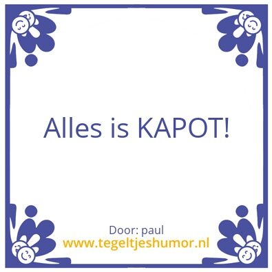 Tegeltje: Paul