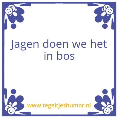 Tegeltje: marjon