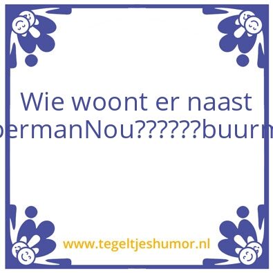 Tegeltje: Superman