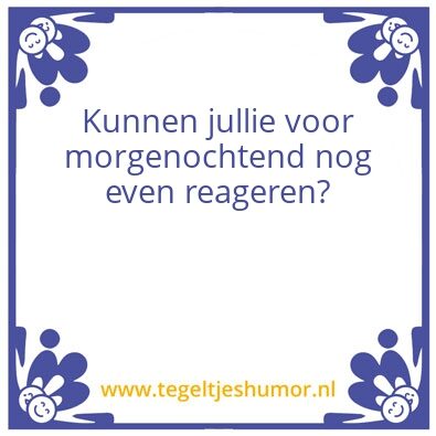 Tegeltje: MO
