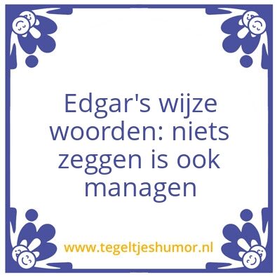 Tegeltje: x
