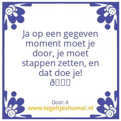 Tegeltje: A
