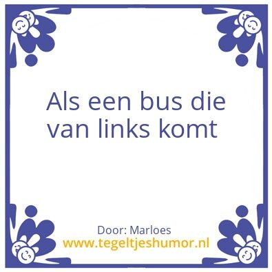 Tegeltje: Bus
