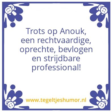 Tegeltje: Anouk