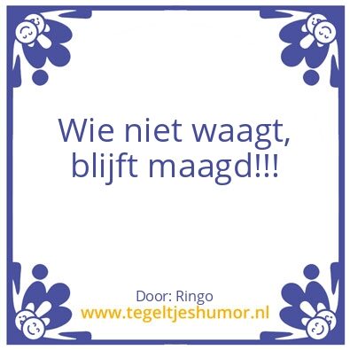 Tegeltje: Maagd