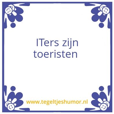 Tegeltje: It