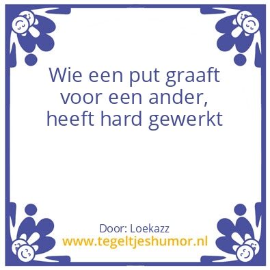 Tegeltje: Werk