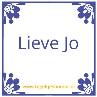 Tegeltje: Joeri