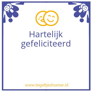 Tegeltje: Verjaardag