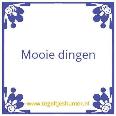 Tegeltje: Bla