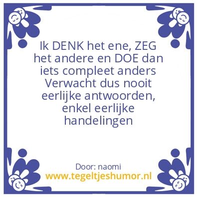 Tegeltje: interactie