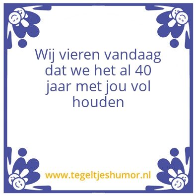 Tegeltje: 40