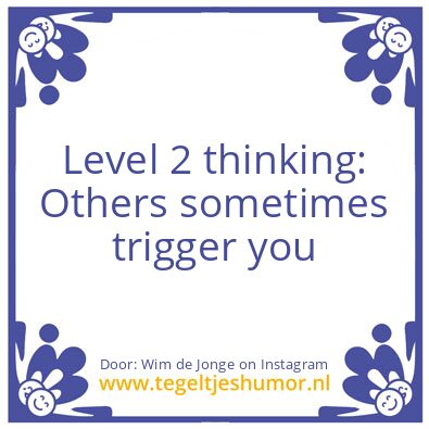 Tegeltje: Level 2 Thinking