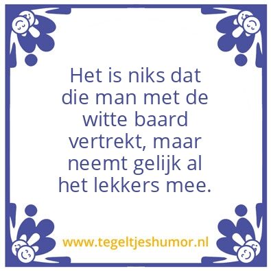 Tegeltje: Sinterklaas