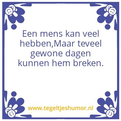 Tegeltje: Mijn