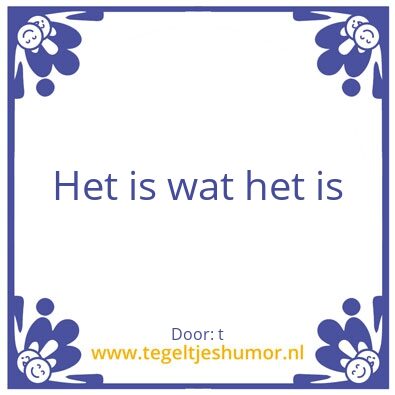 Tegeltje: t