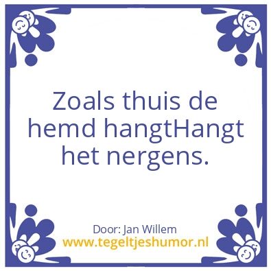 Tegeltje: humor