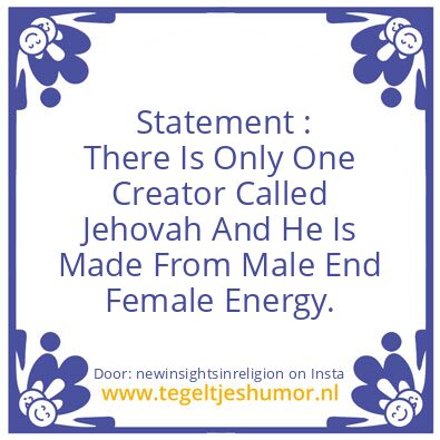 Tegeltje: Statement :