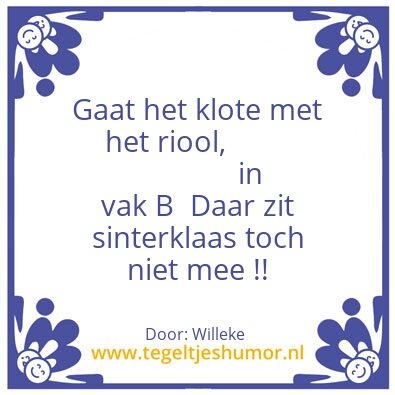 Tegeltje: Sinterklaas