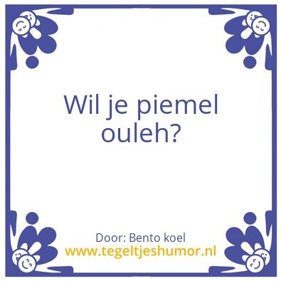 Tegeltje: Bento
