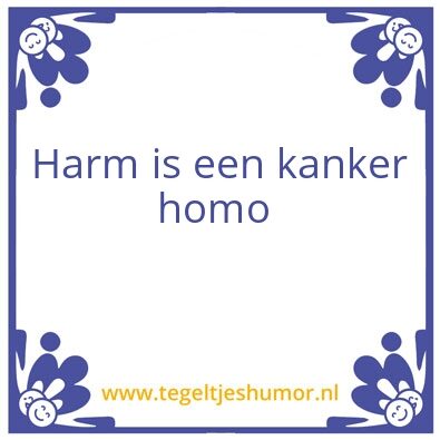 Tegeltje: Harm