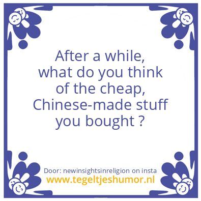 Tegeltje: vibration.