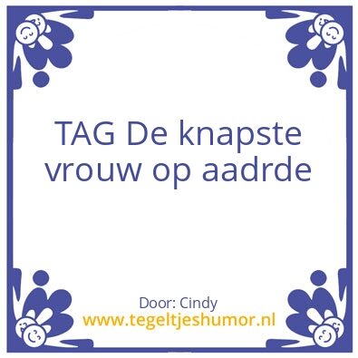 Tegeltje: Tag