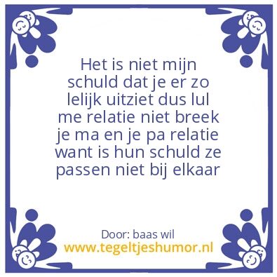 Tegeltje: l