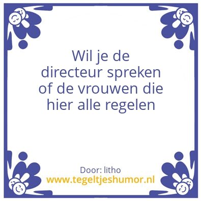 Tegeltje: leuk