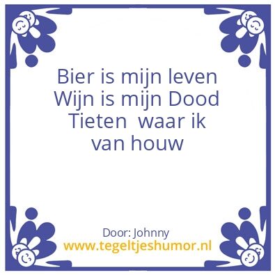 Tegeltje: Bier