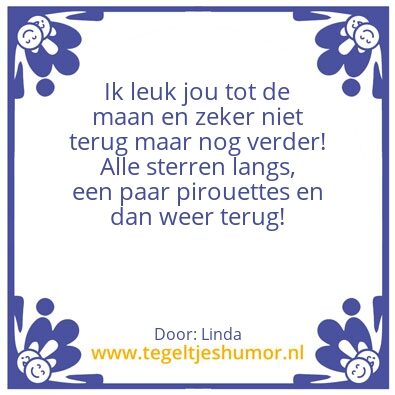 Tegeltje: Leuke jij